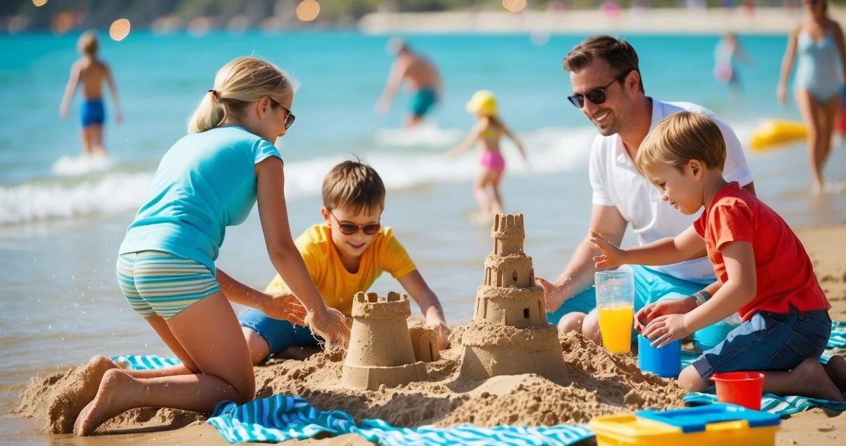 Sådan får både børn og voksne en dejlig dag ved stranden