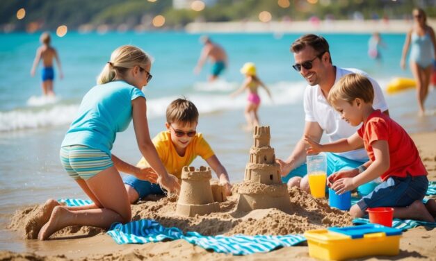 Sådan får både børn og voksne en dejlig dag ved stranden