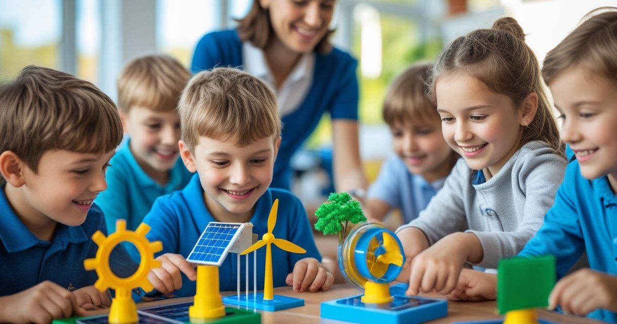 Sjove og lærerige aktiviteter om vedvarende energikilder for børn