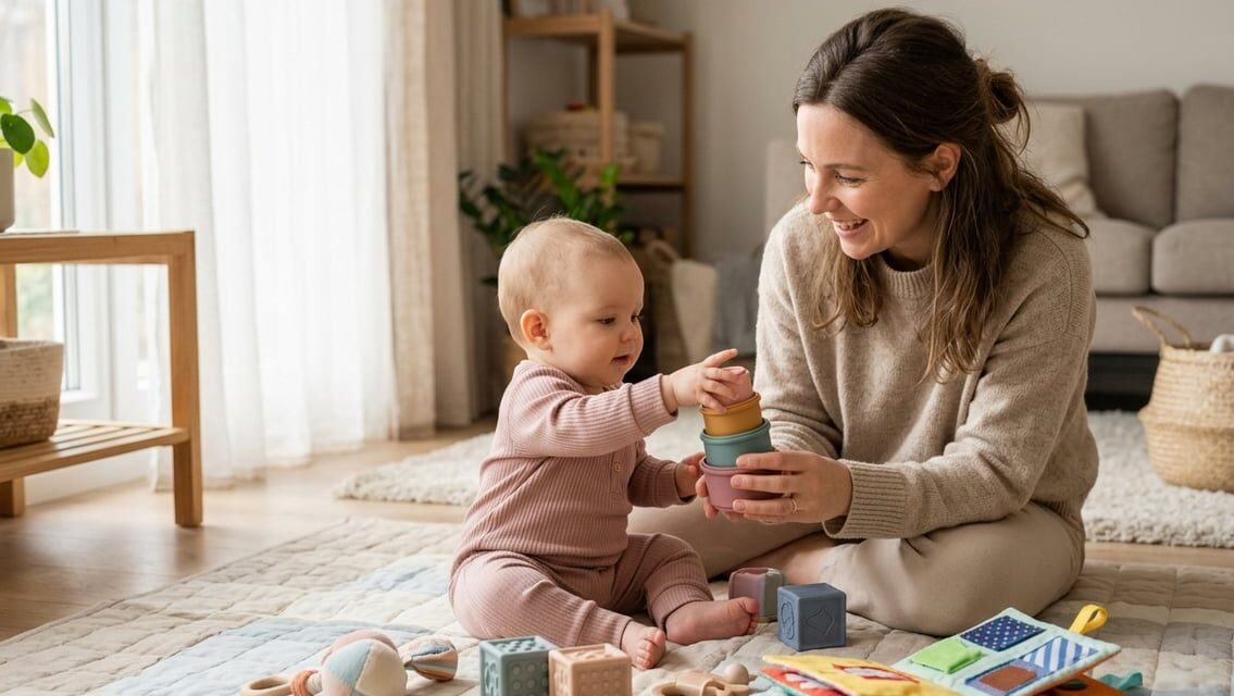 Aktiviteter med en baby på 7 måneder – enkle idéer til leg