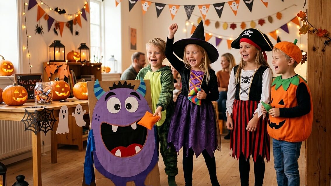 Halloweenlege for børn – sjove og lidt uhyggelige idéer