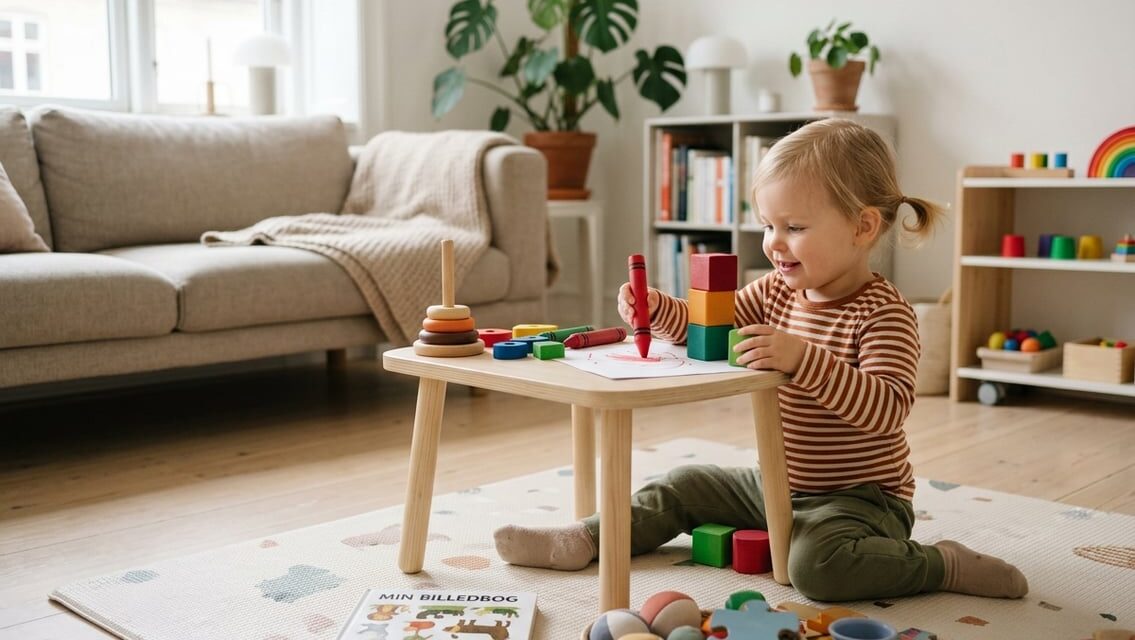 Indendørs aktiviteter til børn på 2 år – enkle idéer til hjemmet