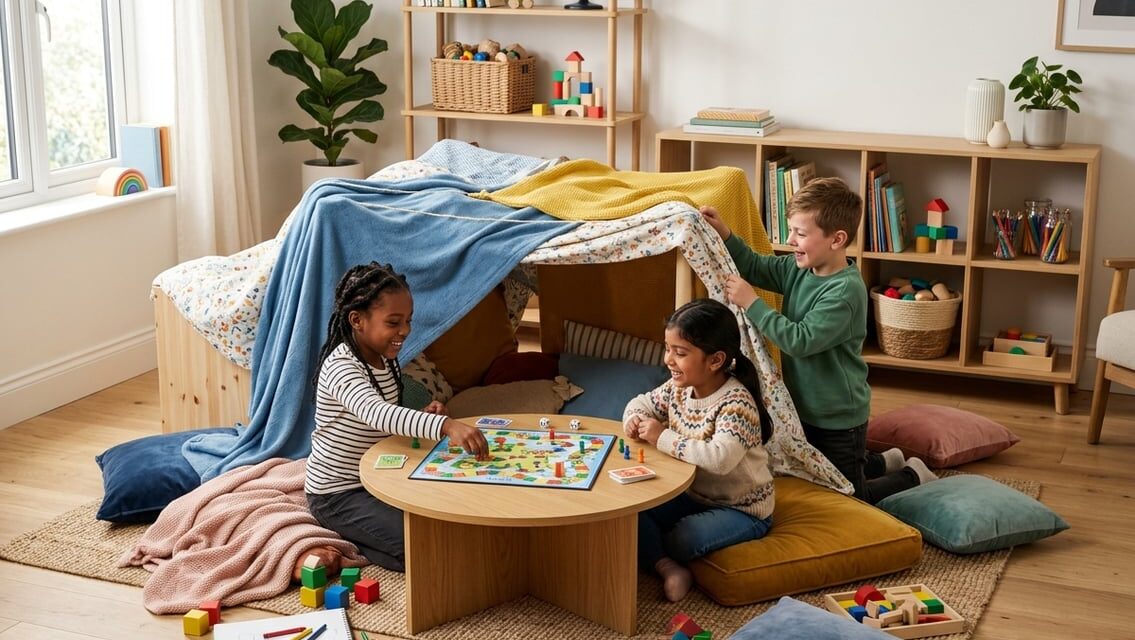 Indendørs lege for børn på 6–9 år – idéer til hjemmet