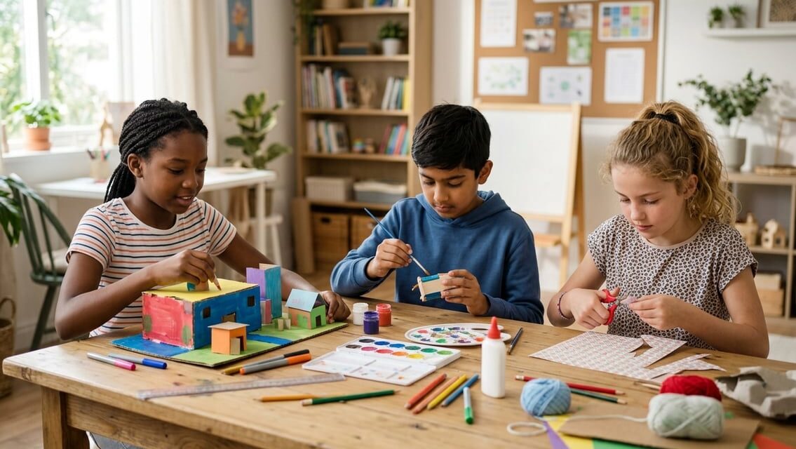 Kreative aktiviteter for børn på 10–12 år – projekter til større børn
